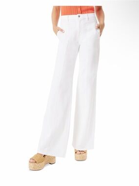 Sam Edelman White High Rise Flare Trouser Jean Size 27